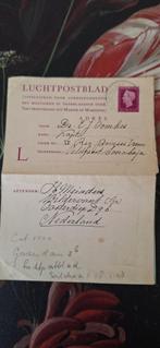 Luchtpostblad Nederlands Indie. 1948, Ophalen, Briefkaart