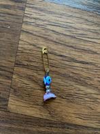 Speldje dolfijn boze oog paars pin, Ophalen of Verzenden, Zo goed als nieuw, Dier of Natuur, Speldje of Pin