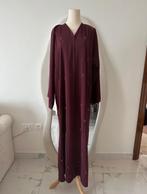 Nieuwe Abaya uit Dubai met gratis Sheila, Kleding | Dames, Verzenden, Nieuw, Rood, Onder de knie