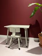 vintage schooltafel en stoel, Ophalen, Gebruikt