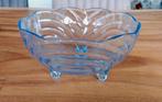 Glazen schaal met voetjes, Huis en Inrichting, Woonaccessoires | Schalen en Manden, Ophalen, Schaal, Rond, Glas