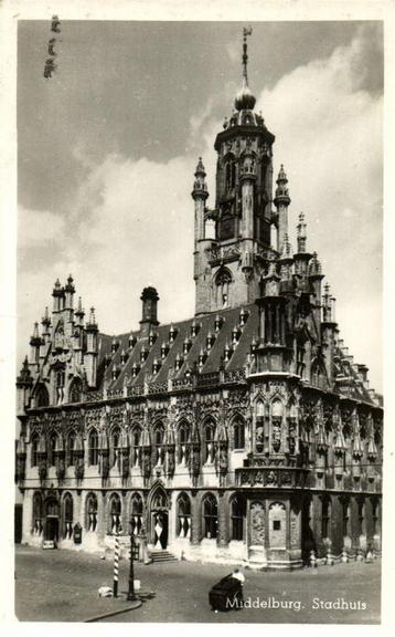 Middelburg, Stadhuis - man kar - 1955 gelopen beschikbaar voor biedingen