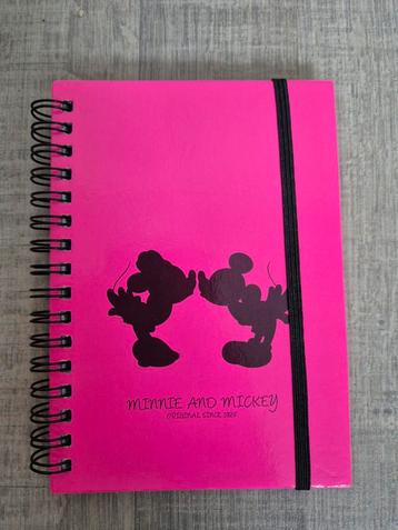 2x Notitieboek, mickey en minnie, official beschikbaar voor biedingen