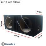 Dubbele subwoofer kist MDF 2x 12 Inch 2x 42 Liter, ., Nieuw, Ophalen of Verzenden, .
