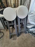 Statafel - Barkrukken, Huis en Inrichting, Ophalen, Kunststof, 60 tot 90 cm, Zo goed als nieuw