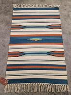 Handgeknoopt Perzisch wol Kelim tapijt Aztec stripes 60x91cm, 50 tot 100 cm, Gebruikt, Rechthoekig, Ophalen of Verzenden