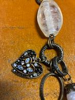 Bronzen ketting met lange hanger, Nieuw, Ophalen of Verzenden, Zilver, Overige materialen