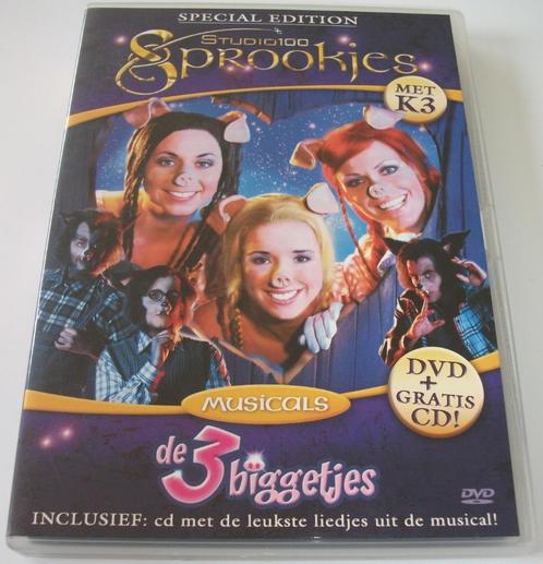Dvd *** K3 *** 2-Disc Boxset Musical De 3 Biggetjes, Cd's en Dvd's, Dvd's | Kinderen en Jeugd, Zo goed als nieuw, Tv non-fictie