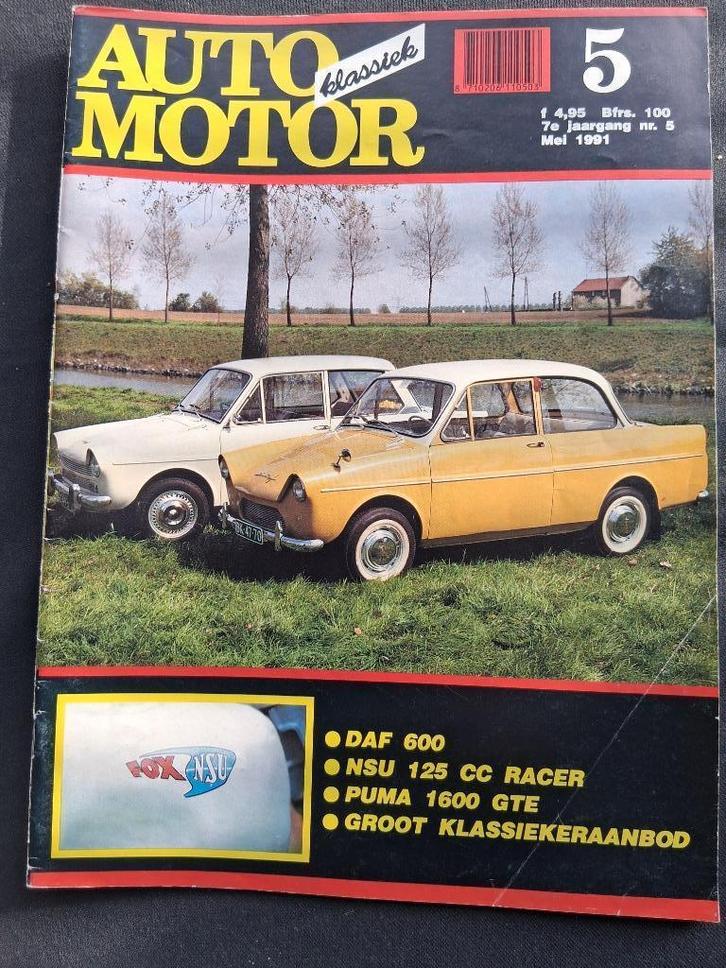 Auto Motor Klassiek mei 1991 - Daf 600 - Puma 1600 GTE, Boeken, Auto's | Folders en Tijdschriften, Zo goed als nieuw, Algemeen