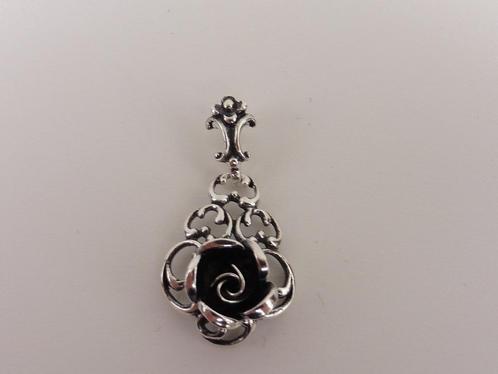 Zilveren roos hanger                                     Z24, Sieraden, Tassen en Uiterlijk, Kettinghangers, Gebruikt, Zilver
