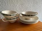 Wedgwood Stratford Klimop Soepkommen met Schotels (3), Huis en Inrichting, Keuken | Servies, Gebruikt, Ophalen of Verzenden, Wedgwood