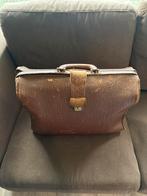 Vintage leren dokterstas, 40 tot 60 cm, Gebruikt, 20 tot 30 cm, Bruin