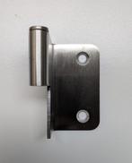 Glasdeurscharnier RVS geborsteld, Ophalen of Verzenden, Nieuw, 100 tot 250 mm, Rvs