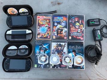 3x Sony PSP met 14 spellen beschikbaar voor biedingen