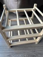 Houten wijnrek voor 6 flessen, Huis en Inrichting, Woonaccessoires | Wijnrekken, Ophalen, 5 tot 15 flessen, Nieuw, Minder dan 50 cm