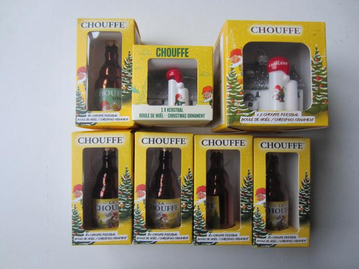 la Chouffe kerstballen nieuw in doos, Verzamelen, Biermerken, Nieuw, Overige typen, Overige merken, Ophalen of Verzenden
