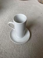 Schmid Porselein Koffiekopje met Schotel, Gebruikt, Ophalen of Verzenden, Effen, Kop(pen) en/of Schotel(s)