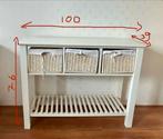 Dressoir kastje met manden, Huis en Inrichting, Kasten | Dressoirs, Ophalen, Gebruikt, 100 tot 150 cm, Met lade(s)