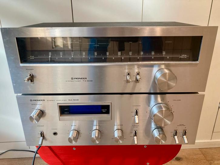Pioneer SA-508 versterker + TX-608 tuner (Blue Line serie), Audio, Tv en Foto, Stereo-sets, Gebruikt, Tuner of Radio, Pioneer