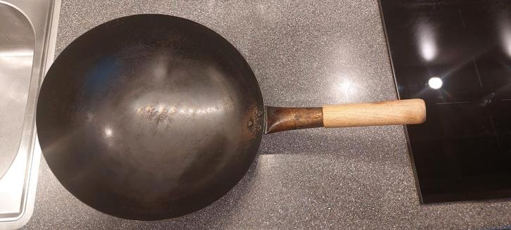 Wokpan - Gebruikt, Huis en Inrichting, Keuken | Potten en Pannen, Gebruikt, Wok, Overige materialen, Ophalen