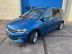 Volkswagen Touran 1.6 TDI SCR Highline 7p! 12-2015! AUTOMAAT, Gebruikt, Blauw, Origineel Nederlands, Diesel