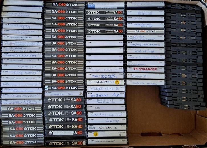 TDK SA 60 cassettebandjes te koop!, Cd's en Dvd's, Cassettebandjes, Gebruikt, Overige genres, 26 bandjes of meer, Ophalen of Verzenden