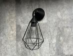 Moderne zwarte metalen hanglamp industrieel design, Ophalen, Industrieel design, Zo goed als nieuw, Minder dan 50 cm
