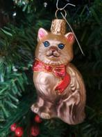 Old World Christmas kerstbal kat Grey Himalayan Kitty, glas, Ophalen of Verzenden, Nieuw