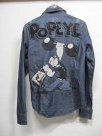 Philipp Plein Popeye overhemd, Blauw, Philipp Plein, Ophalen of Verzenden, Zo goed als nieuw