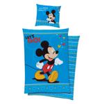 Mickey Mouse Dekbedovertrek 140 x 200 cm - Let's Go, Kinderen en Baby's, Kinderkamer | Beddengoed, Blauw, Dekbedovertrek, Nieuw