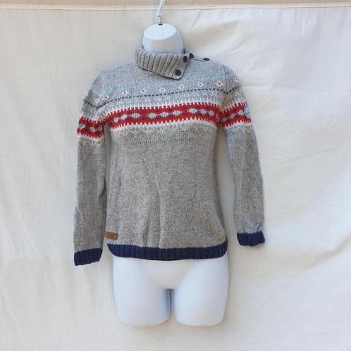 Leuke vrolijke trui, 11% wol. Prikt niet.Mt 140 Sergent, Kinderen en Baby's, Kinderkleding | Maat 140, Zo goed als nieuw, Meisje