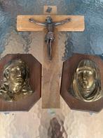 Religie kruis enmaria encristus koppen, Antiek en Kunst, Ophalen