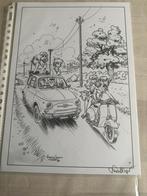 A4 ex-Libris door Francis Carin en F Walthéry, Eén stripboek, Ophalen of Verzenden, Zo goed als nieuw