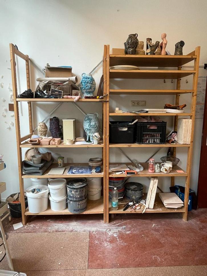 2x Bruynzeel legbord / Stellingkast - Demonteerbaar, Huis en Inrichting, Kasten | Stellingkasten, Gebruikt, Ophalen of Verzenden