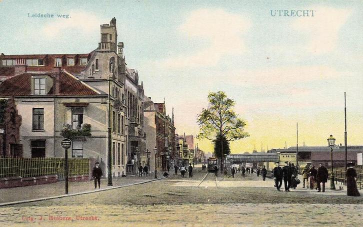 AZ305 Utrecht Leidse weg tulpkaart ca. 1910, Verzamelen, Ansichtkaarten | Nederland, Ongelopen, Utrecht, Voor 1920, Verzenden