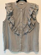 Summum blouse gestreept wit / grijs glimmend nieuw maat 40, Maat 38/40 (M), Summum, Verzenden, Wit
