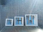 Leuke decoratie kistjes met achtergrond voor een kinderkamer, Ophalen of Verzenden, Zo goed als nieuw, Wanddecoratie