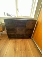 Metalen ladekast met 9 vakken, Huis en Inrichting, Kasten | Ladekasten, Ophalen, Gebruikt, 5 laden of meer, 50 tot 100 cm