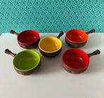 5 vintage 70’s Emsa kommetjes met steel W Germany, Huis en Inrichting, Keuken | Servies, Overige materialen, Gebruikt, Ophalen of Verzenden