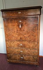 Secretaire Notenhout Antiek, Huis en Inrichting, Kasten | Secretaires, Ophalen, Gebruikt, Antiek