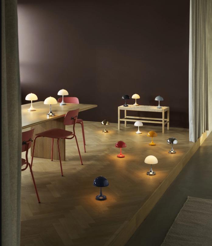 Louis Poulsen Mini Panthella Nieuw v3 verschillende kleuren, Huis en Inrichting, Lampen | Tafellampen, Nieuw, Minder dan 50 cm