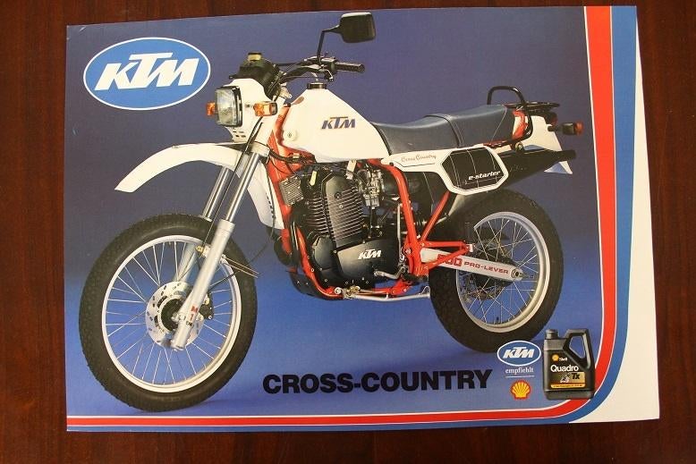 KTM Cross Country XC600 motorfiets verkoop folder XC 600, Motoren, Ophalen of Verzenden, Overige merken