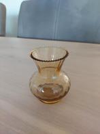 Violenvaasje,  Amber, glasfabriek De Rupel Boom., Antiek en Kunst, Antiek | Glas en Kristal, Ophalen of Verzenden