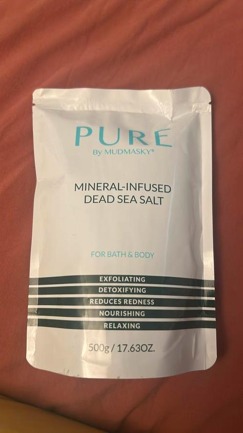 Mineral-Infused Dead Sea Salt for bath 500g, Mudmasky, Sieraden, Tassen en Uiterlijk, Uiterlijk | Lichaamsverzorging, Nieuw, Ophalen of Verzenden