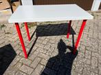 2x Bureautafel rode poten Ikea, Gebruikt, Ophalen, Bureau