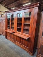 Imposante mahoniehouten vitrinekast / boekenkast /buffetkast, Ophalen