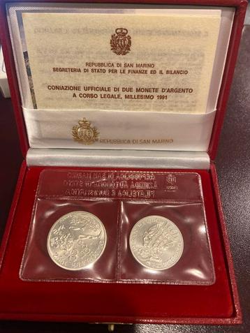 San Marino Muntset 1991 zilver fullset zeldzaam beschikbaar voor biedingen