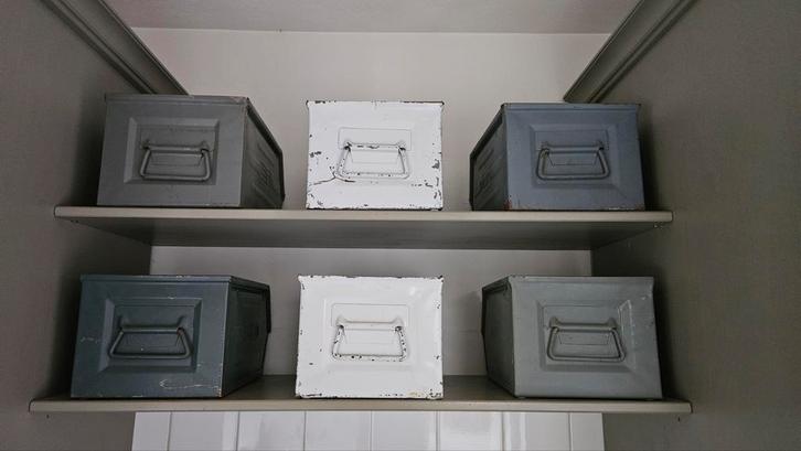 Industriële ijzeren bakken, Huis en Inrichting, Keuken | Keukenbenodigdheden, Gebruikt, Ophalen