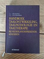 Handboek taalontwikkeling, taalpathologie en taaltherapie bi, Boeken, Studieboeken en Cursussen, Ophalen of Verzenden, Zo goed als nieuw