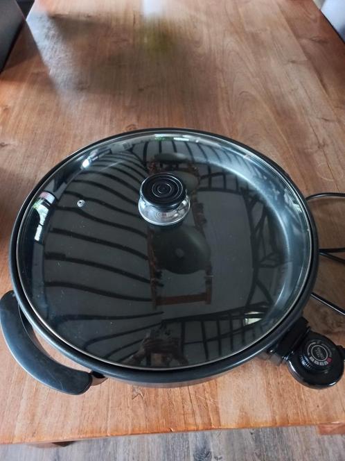Elektrische hapjespan, Huis en Inrichting, Keuken | Potten en Pannen, Zo goed als nieuw, Koekenpan of Braadpan, Overige materialen